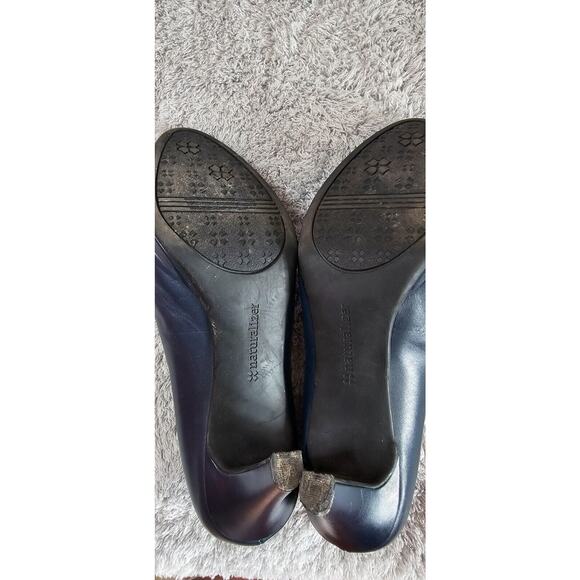 Naturalizer‎ Contour Women's Navy Blue Leather Pumps Shoes Size 9.5 EU 39.5 - Picture 4 of 5